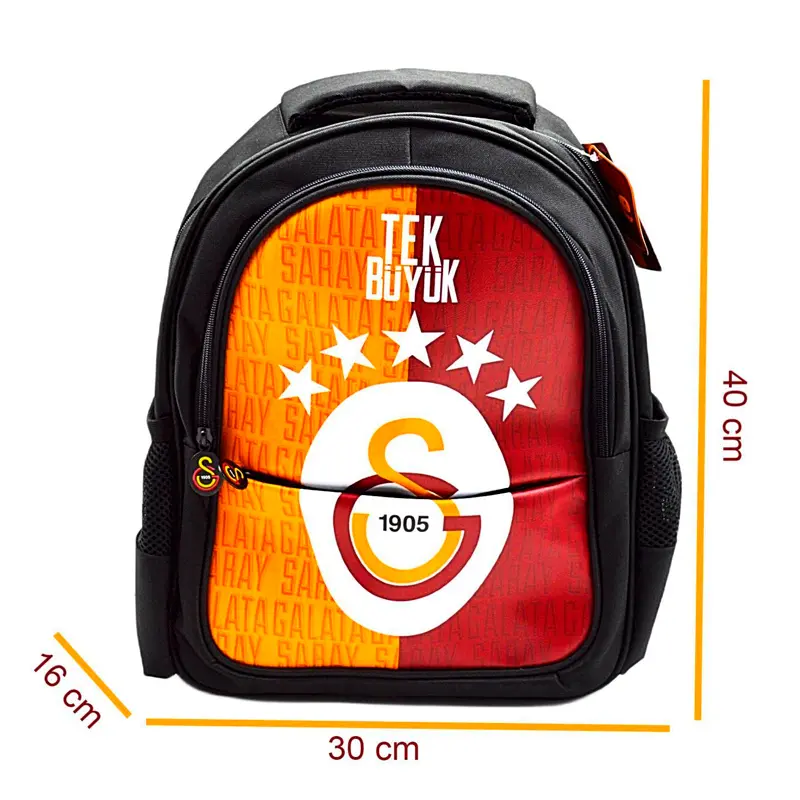 Me Çanta 25683 Galatasaray 5 Yıldız Tek Büyük Suni Deri Okul Çantası