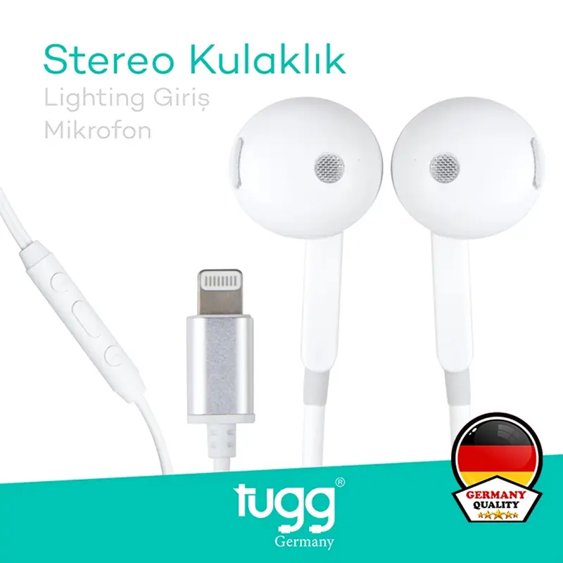 Tugg 100000 Germany Lightning Kablolu İphone Kulaklık
