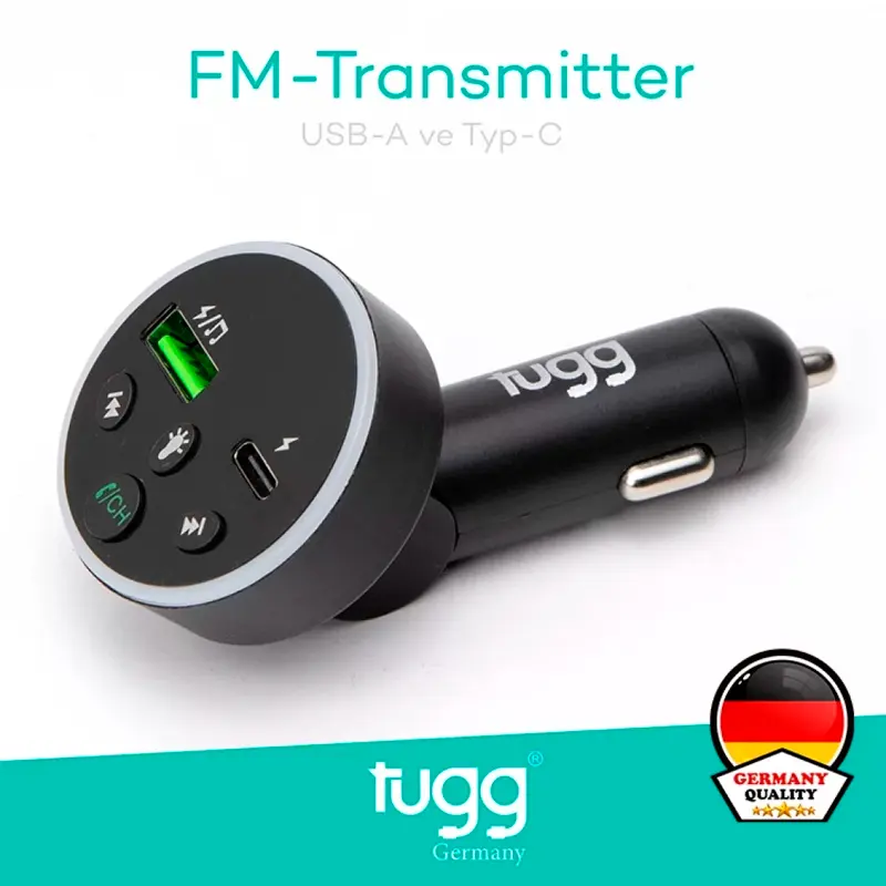 Tugg 104960 Germany Araç Şarj Başlık Fm Transmitter Kos-4
