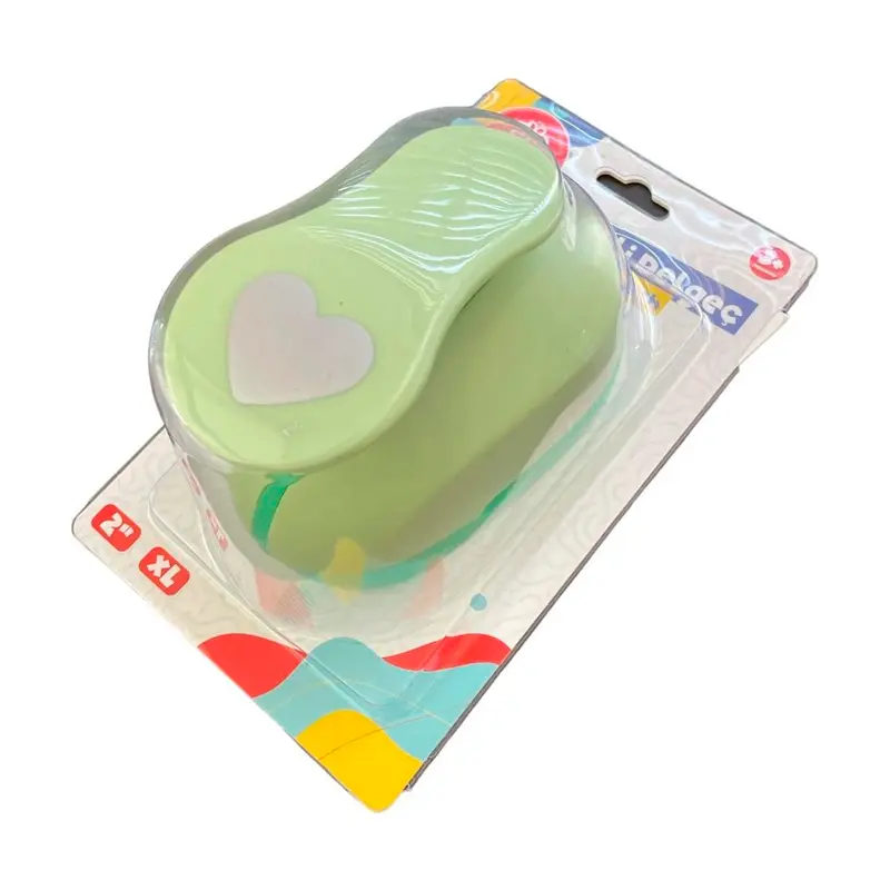 Bu-Bu Şekilli Delgeç 2 Inch Kalp Desen