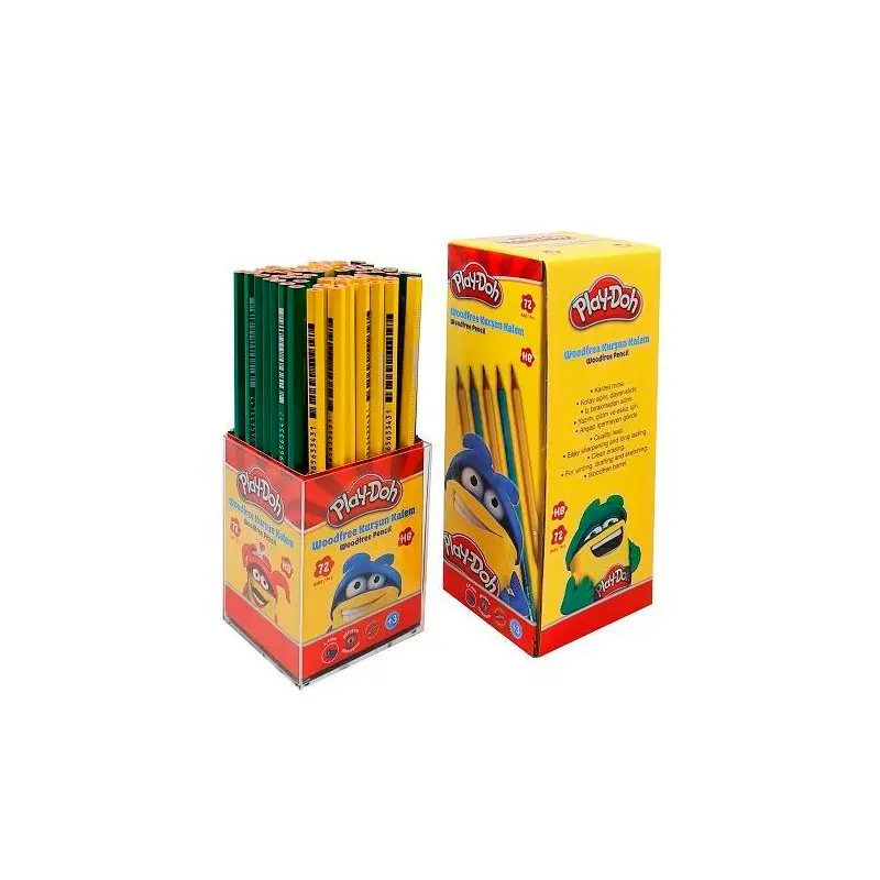 Play-Doh Woodfree Altıgen Gövde Kurşun Kalem HB x 72 Li Paket