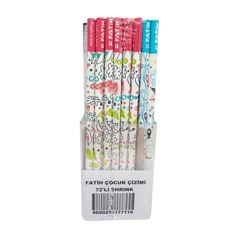 Fatih 17710 Çocuk Çizimi Kurşun Kalem HB x 72 Li Paket