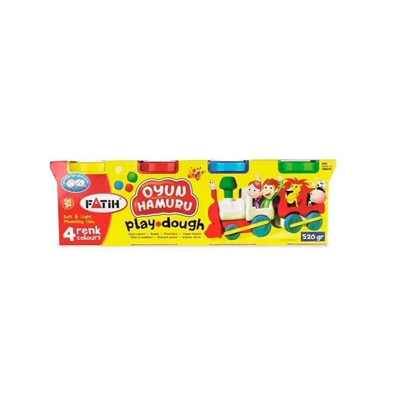 Fatih Oyun Hamuru 130 Gr. x 4 Renk