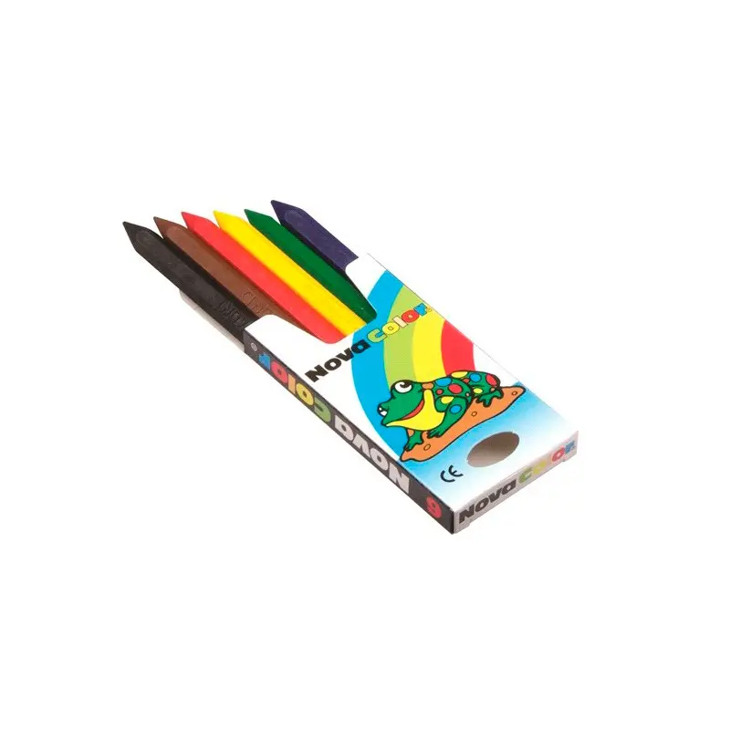 Nova Color NC-1106 Crayon Kısa Mum Boya 6 Renk x 24 Lü Paket
