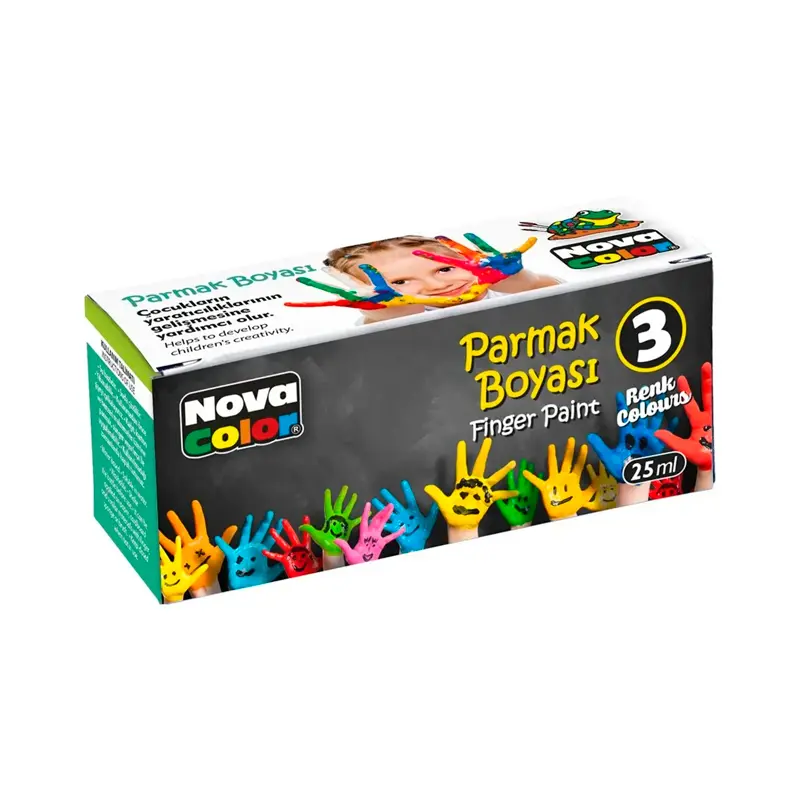 Nova Color NC-137 Parmak Boyası 25cc x 3 Renk Takım