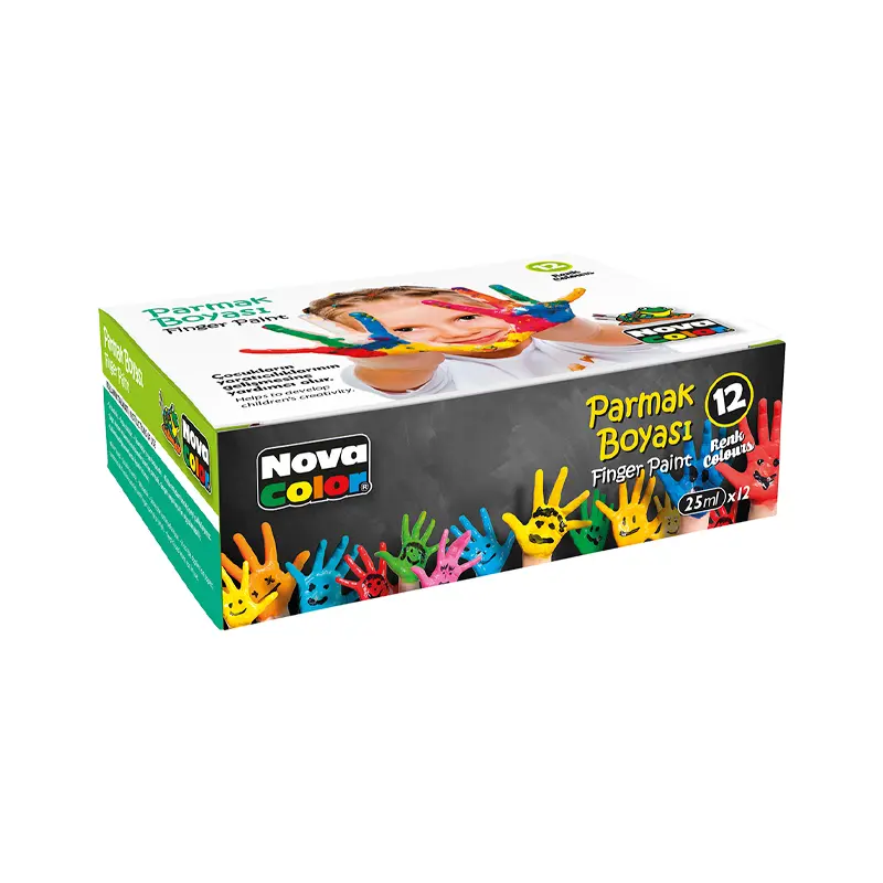 Nova Color NC-460 Parmak Boyası 25 ML Şişe x 12 Renk