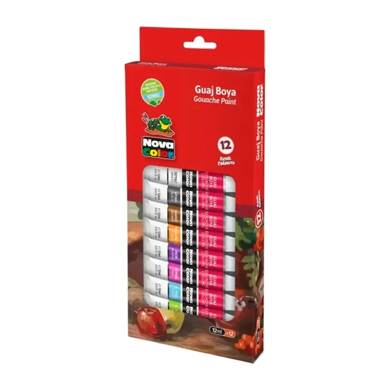 Nova Color NC-781 Guaj Boya 12 ML Tüp x 12 Renk