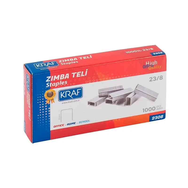 Kraf 2308 Zımba Teli No:23/8 x 1000 Li Kutu