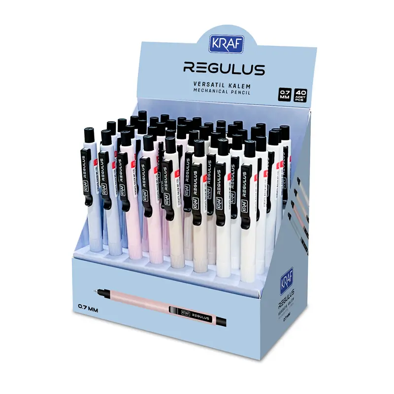 Kraf MP-135 Regulus Versatil Kalem 0.7mm x 40 Lı Stand