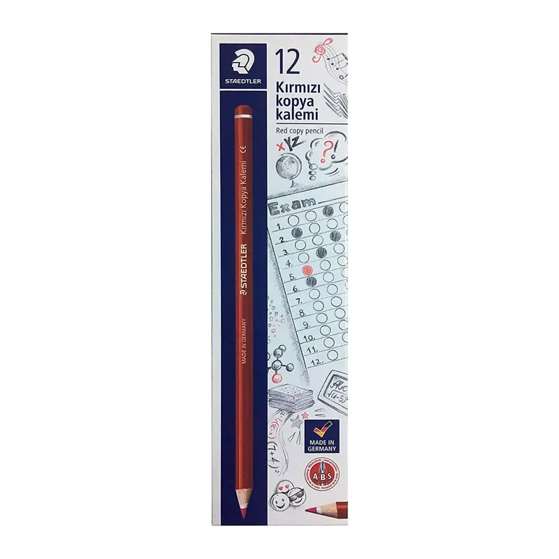 Staedtler 13144 Kırmızı Kopya Kalemi x 12 Li Kutu