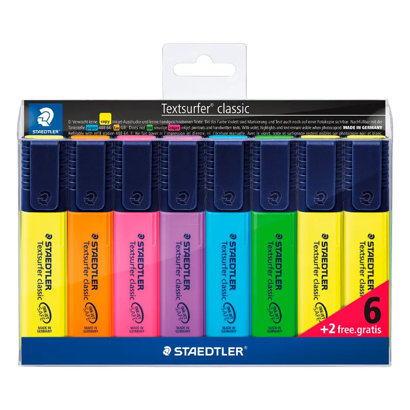 Staedtler 364 Textsurfer Classic Fosforlu Kalem 8 Renk