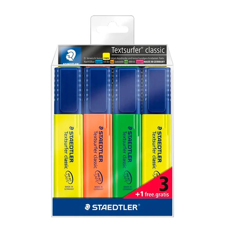 Staedtler 364 Textsurfer Classic Fosforlu Kalem 4 Renk