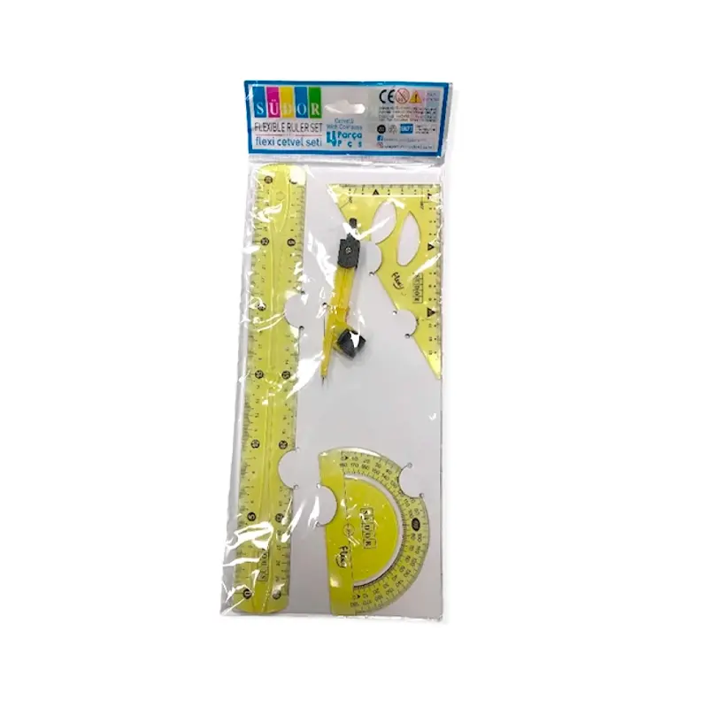 Südor FR02 Flexi Cetvel Seti 4 Parça