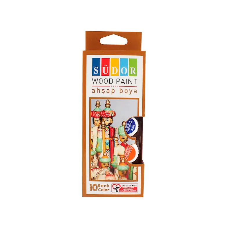 Südor Ahşap Boyası 10 Renk x 20 ML Takım Pet