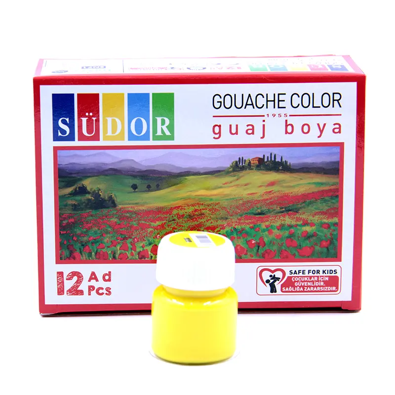 Südor Guaj Boya Şişe 15 ML Limon Sarı x 12 Li Kutu