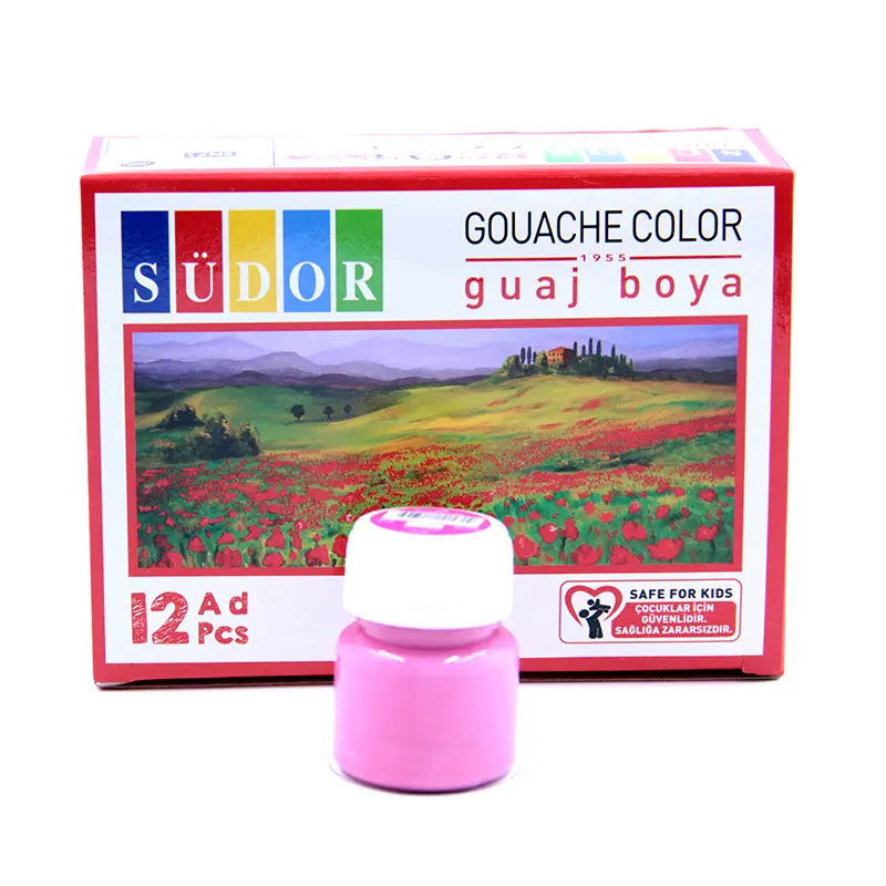 Südor Guaj Boya Şişe 15 ML Pembe x 12 Li Kutu