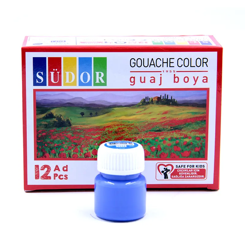 Südor Guaj Boya Şişe 15 ML Açık Mavi x 12 Li Kutu