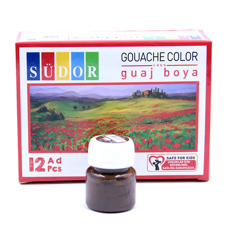 Südor Guaj Boya Şişe 15 ML Kahverengi x 12 Li Kutu