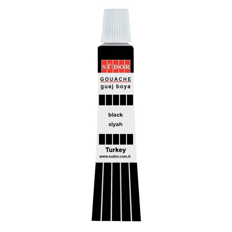 Südor Guaj Boya Tüp 8.5 ML Siyah x 12 Li Kutu