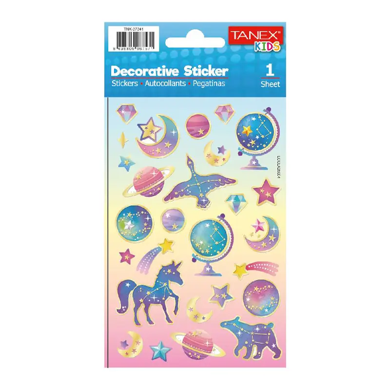 Taneks 27241 Puffy Dekoratif Sticker Astroloji Serisi x 5 Li Paket