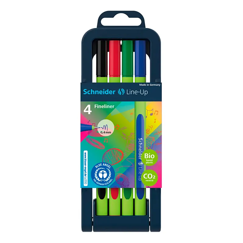 Schneider Line-UP Fiber Uçlu Kalem 0.4 mm x 4 Renk