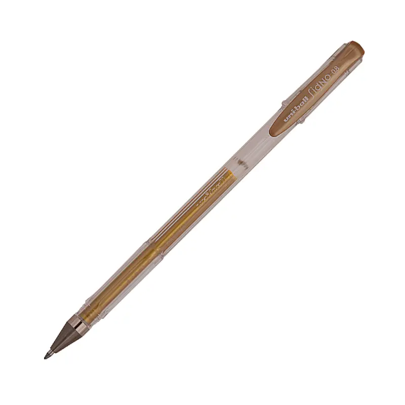 Uniball UM-100 Signo Fine Jel Kalem 0.7mm Altın x 12 Li Kutu