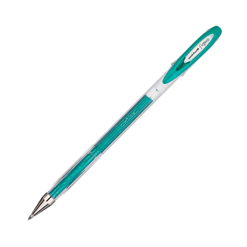 Uniball UM-120NM Signo Noble Metal Jel Roller Kalem 0.8mm Yeşil x 12 Li Kutu