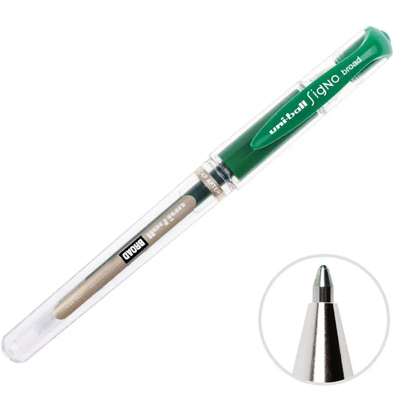 Uniball UM-153 Signo Broad İmza Kalemi 1.0mm Yeşil x 12 Li Kutu